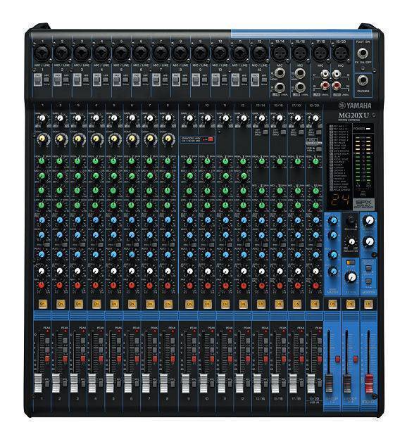 Yamaha Mg-20xu Mezcladora De 20 Canales Con Fx Y Conexión Usb.